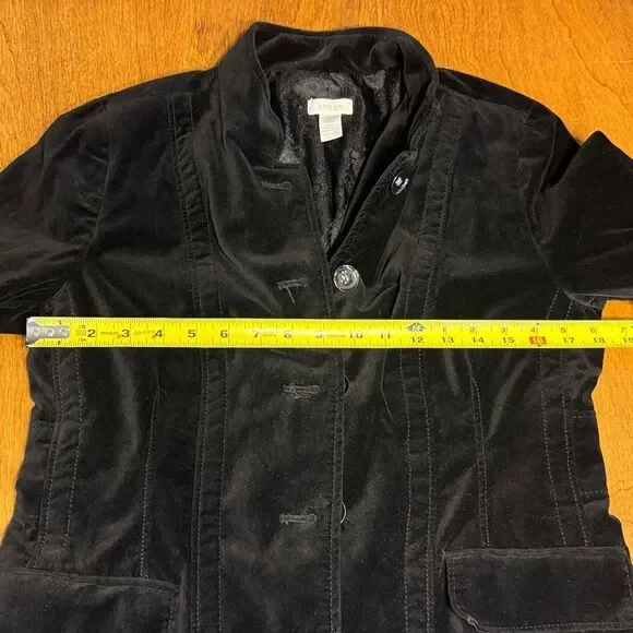 Chico's Black Velvet Cocktail Jacket - Picture 8 of 14
